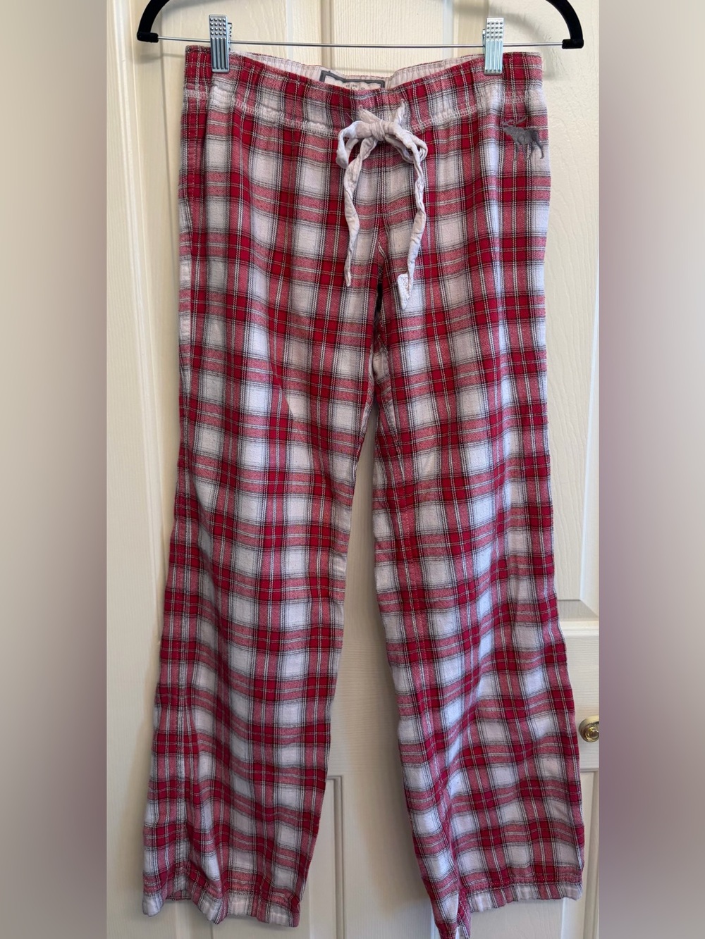 Abercrombie & Fitch Red and White Plaid Kids Pajama Bottoms
